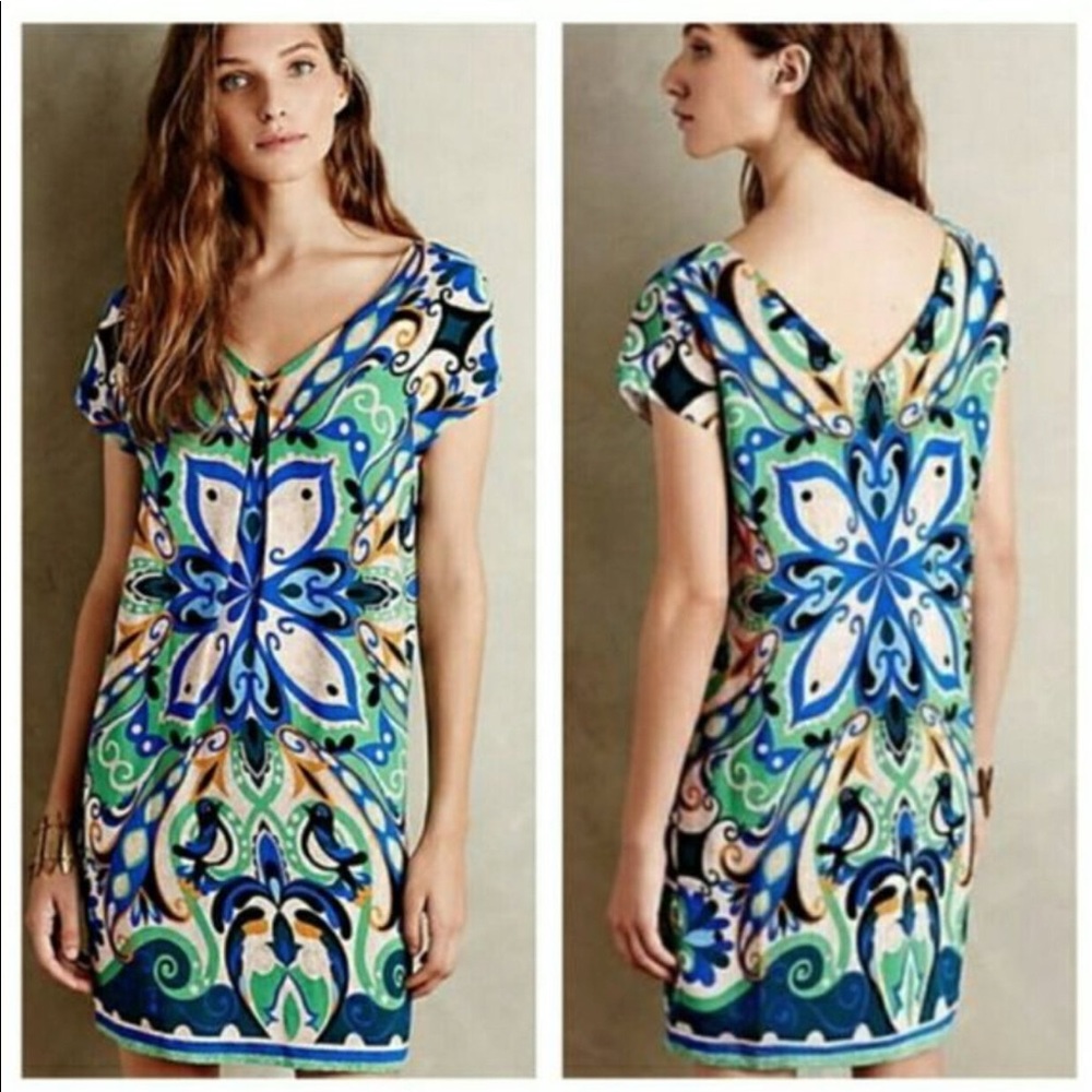 Anthropologie Maeve Bird Folksong Shift Dress